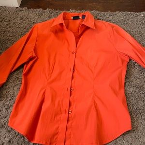 orange button up